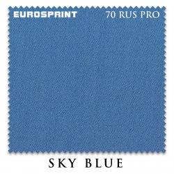 Бильярдное сукно EuroSprint 70 Rus Pro, 198 см (небесно-голубой)